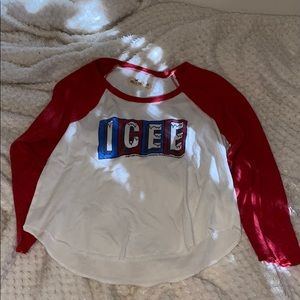 Hollister long sleeve crop ICEE